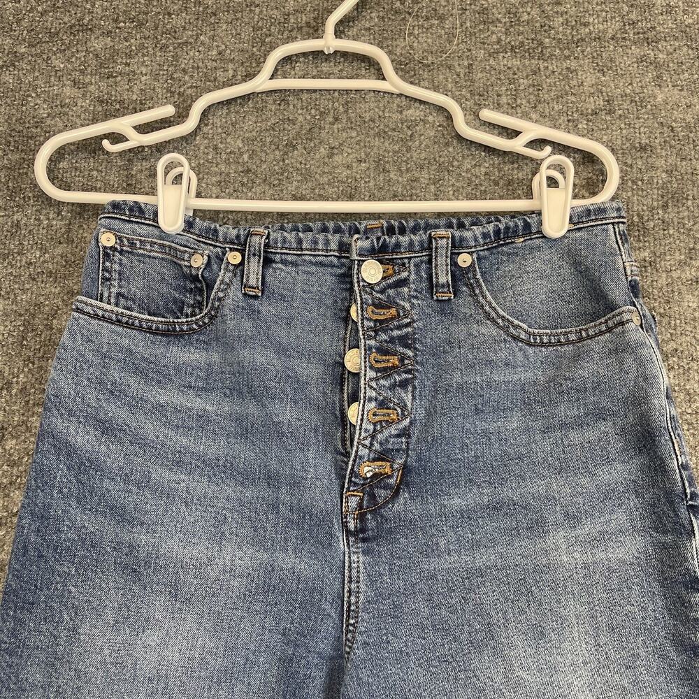 Madewell Blue Straight Leg Jeans - Picture 2 of 15